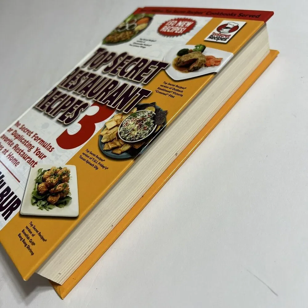 Top Secret Restaurant Recipes 3 Cookbook Hardcover By Todd Wilbur